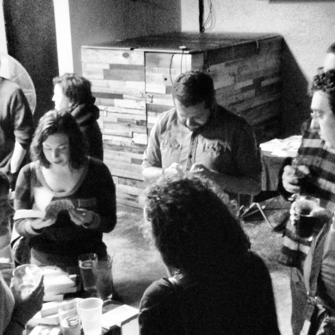 At least three of these people are literate.